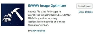WordPress ewww image optimizer
